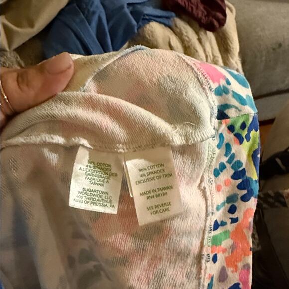 LILLY PULITZER Multicolor Floral resortwear vacation quarter zip pullover S - Picture 3 of 6